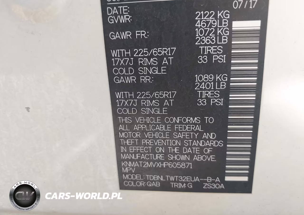 2017 Nissan Rogue Sv VIN:KNMAT2MVXHP605871 - 9
