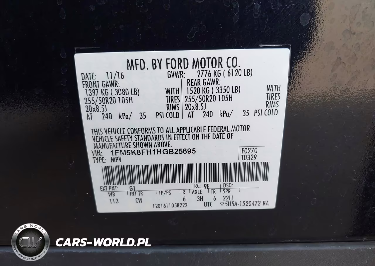 2017 Ford Explorer Limited VIN:1FM5K8FH1HGB25695 - 9