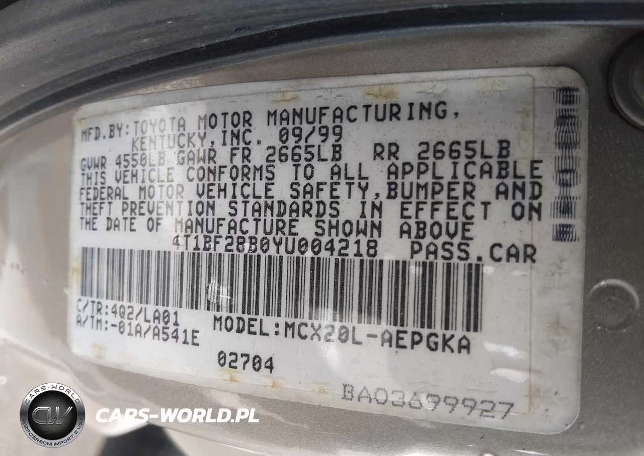 2000 Toyota Avalon Xls VIN:4T1BF28B0YU004218 - 9