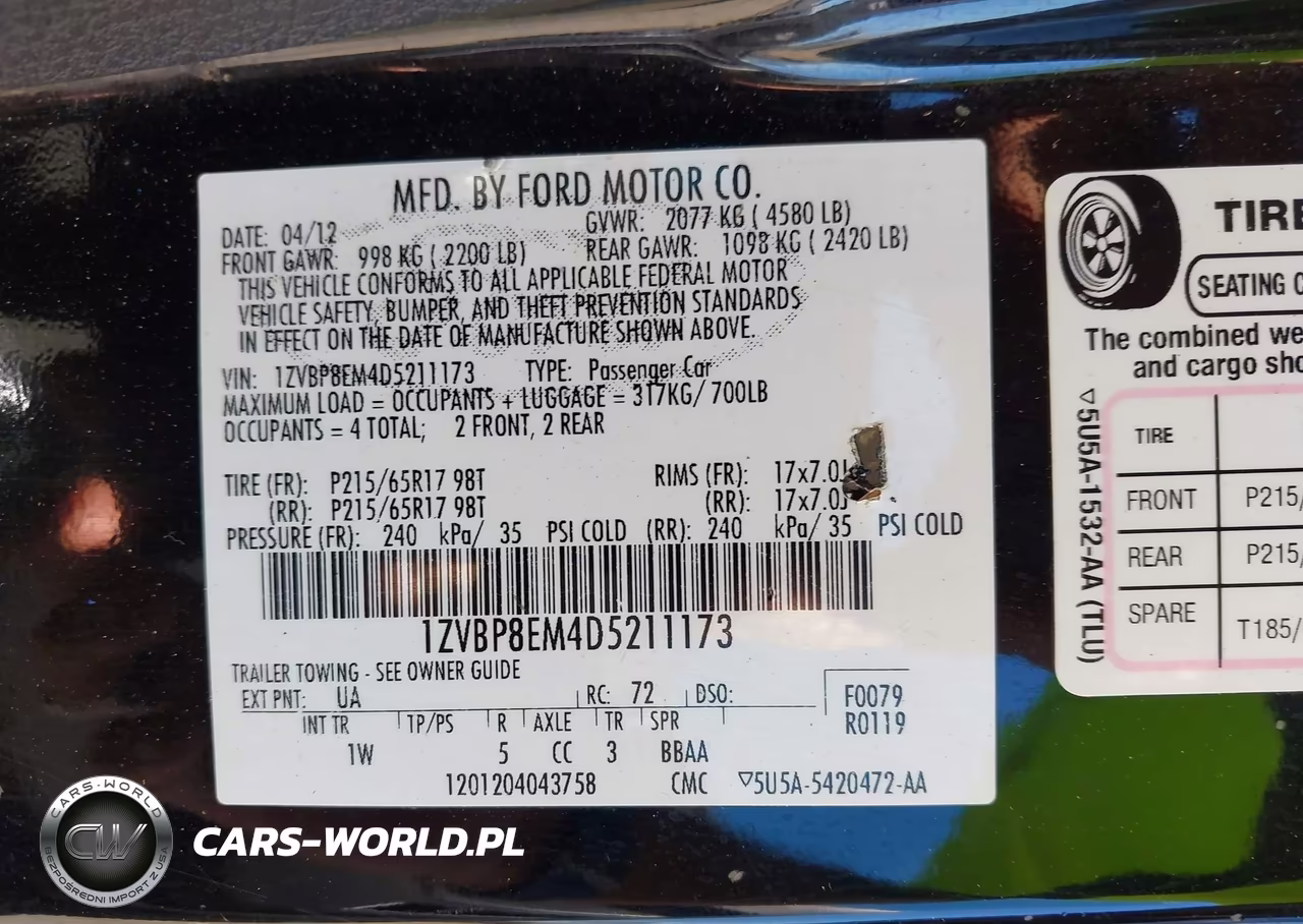 2013 Ford Mustang V6 VIN:1ZVBP8EM4D5211173 - 9