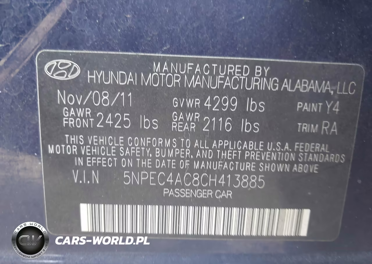 2012 Hyundai Sonata Gls-Limited-Se VIN:5NPEC4AC8CH413885 - 9