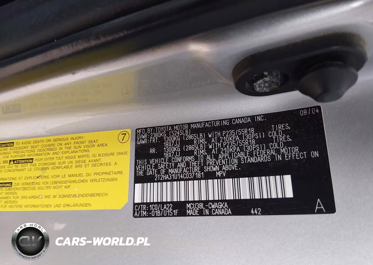 2004 Lexus Rx 330 VIN:2T2HA31U14C037181 - 9