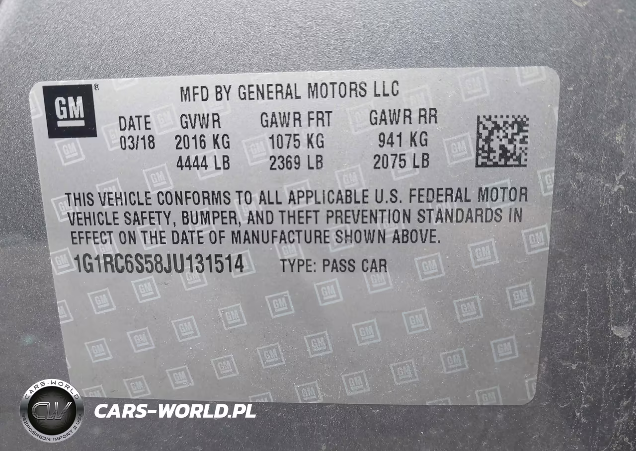 2018 Chevrolet Volt Lt VIN:1G1RC6S58JU131514 - 9