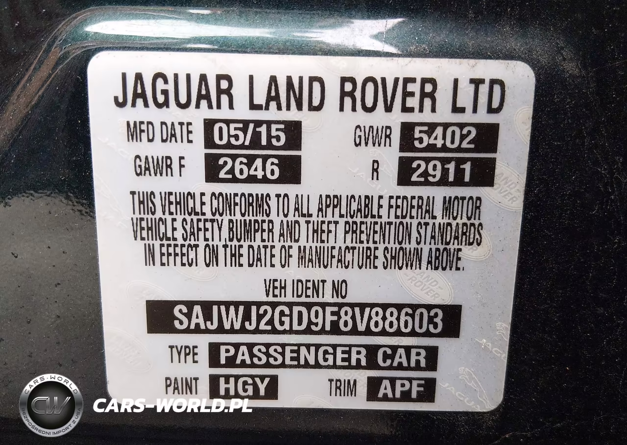 2015 Jaguar Xj Xjl Portfolio VIN:SAJWJ2GD9F8V88603 - 9