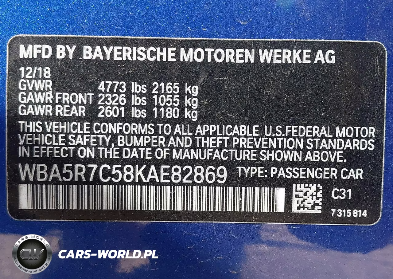 2019 BMW 330I xDrive VIN:WBA5R7C58KAE82869 - 9