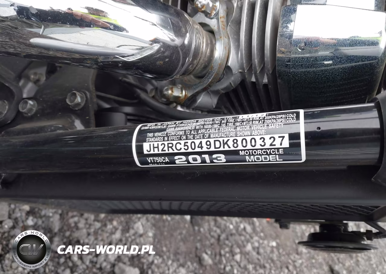 2013 Honda Vt750 Ca VIN:JH2RC5049DK800327 - 10