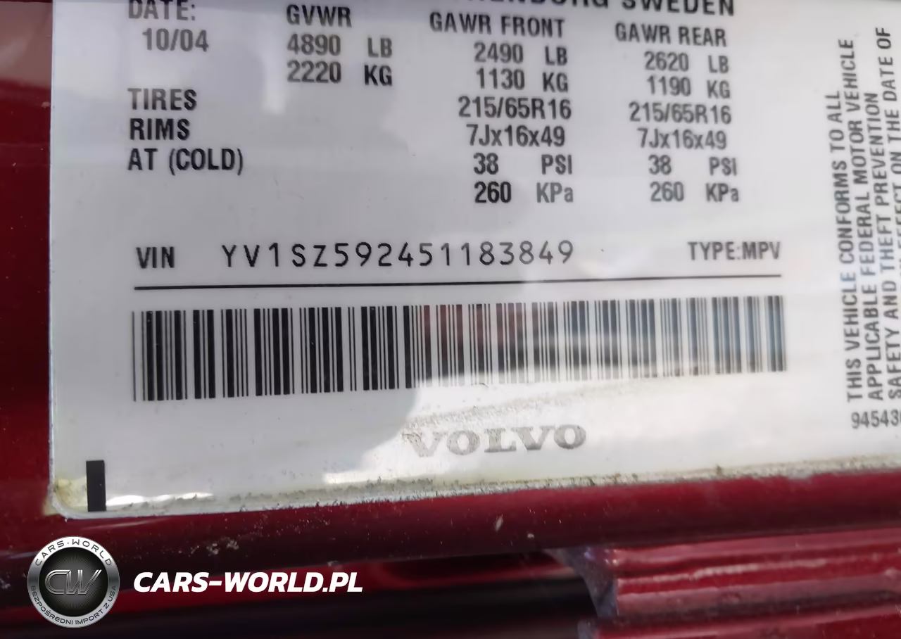 2005 Volvo Xc70 VIN:YV1SZ592451183849 - 9