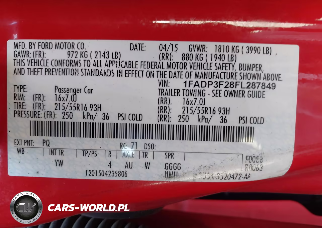 2015 Ford Focus Se VIN:1FADP3F28FL287849 - 9