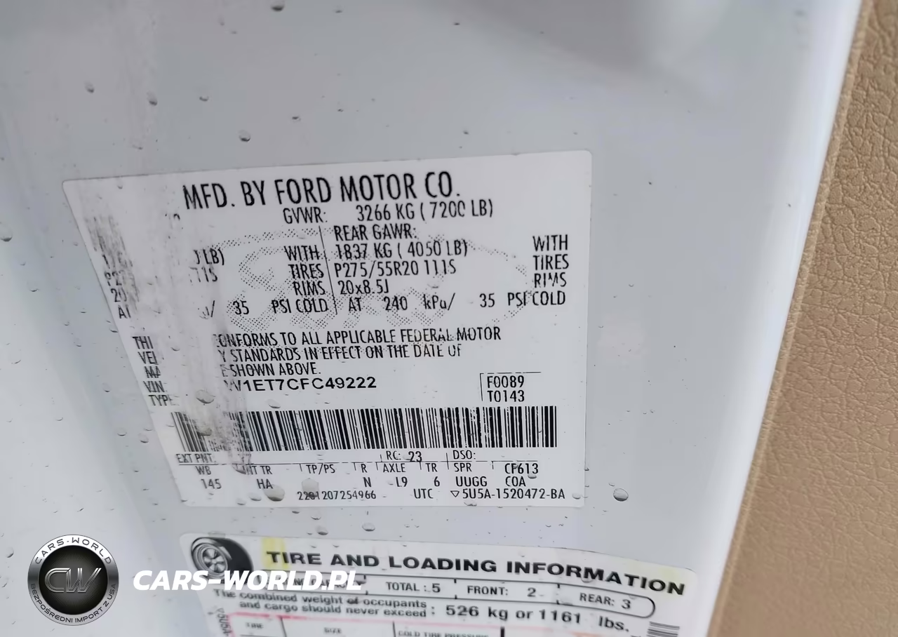 2012 Ford F-150 Lariat VIN:1FTFW1ET7CFC49222 - 9