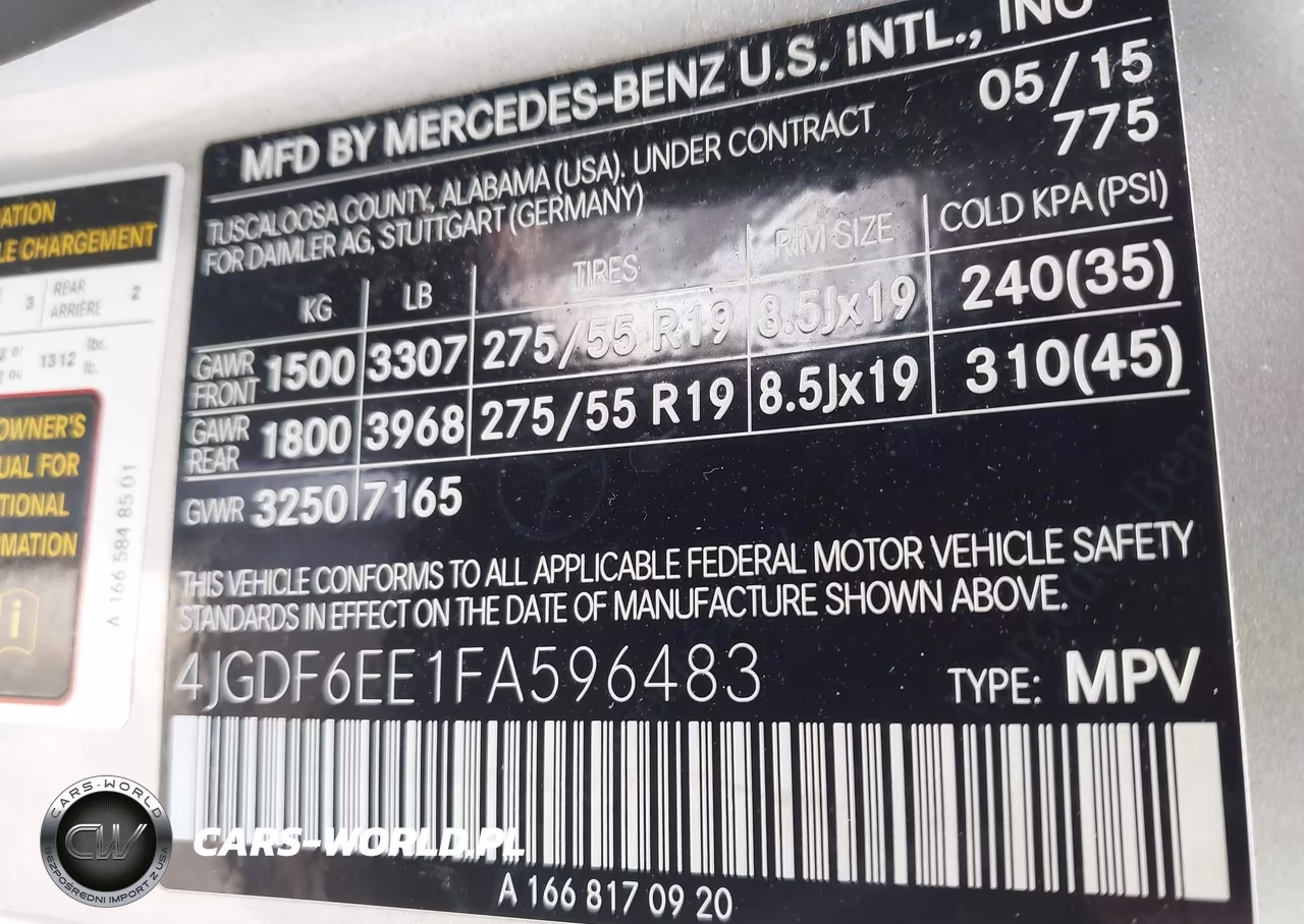 2015 Mercedes-Benz Gl 450 4Matic VIN:4JGDF6EE1FA596483 - 9