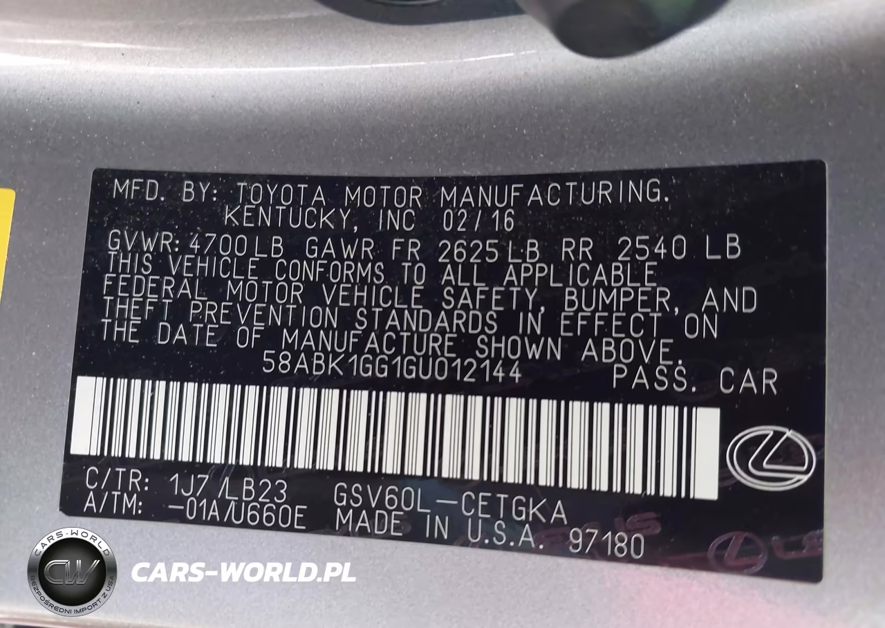 2016 Lexus Es 350 VIN:58ABK1GG1GU012144 - 9