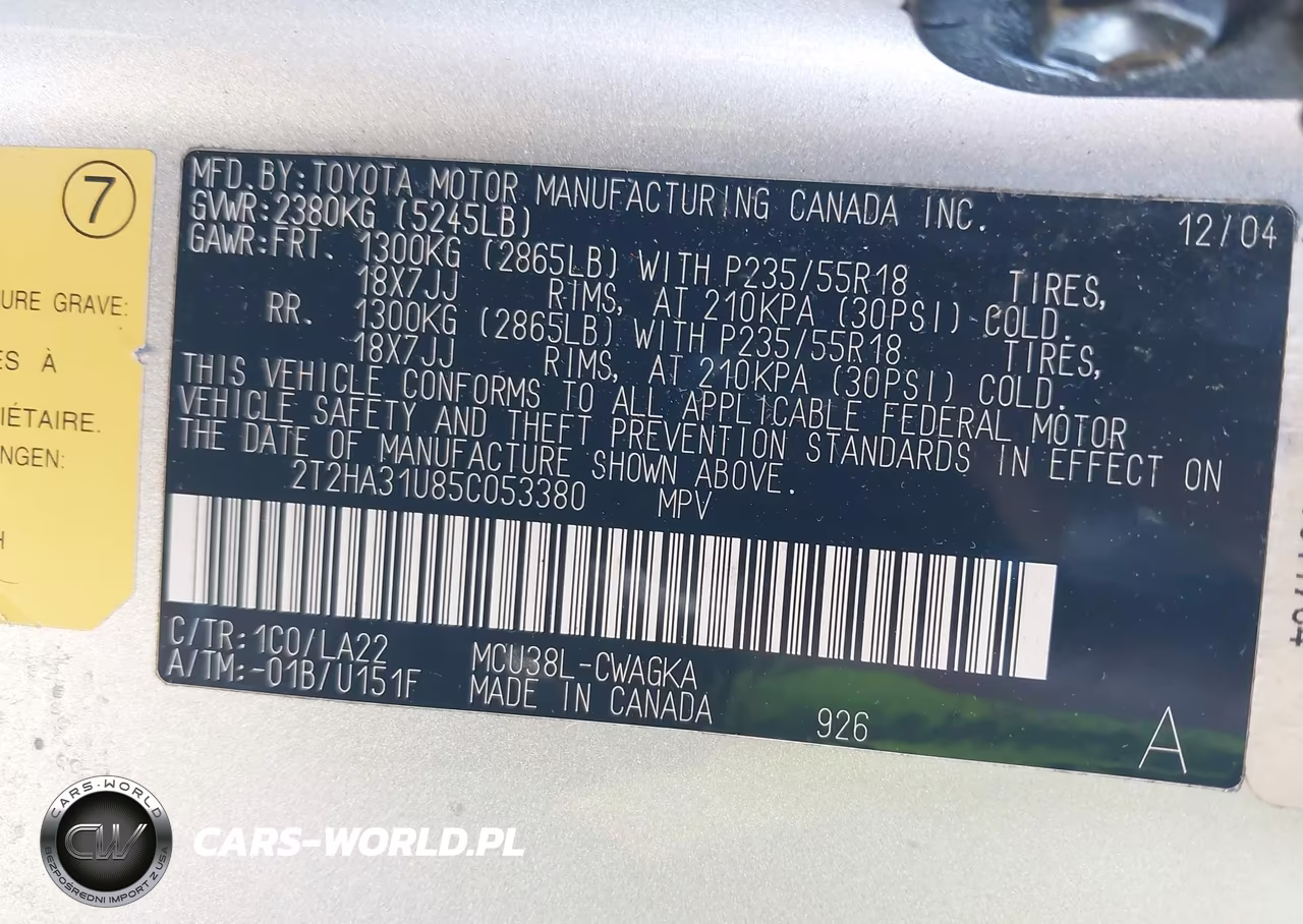 2005 Lexus Rx 330 VIN:2T2HA31U85C053380 - 9