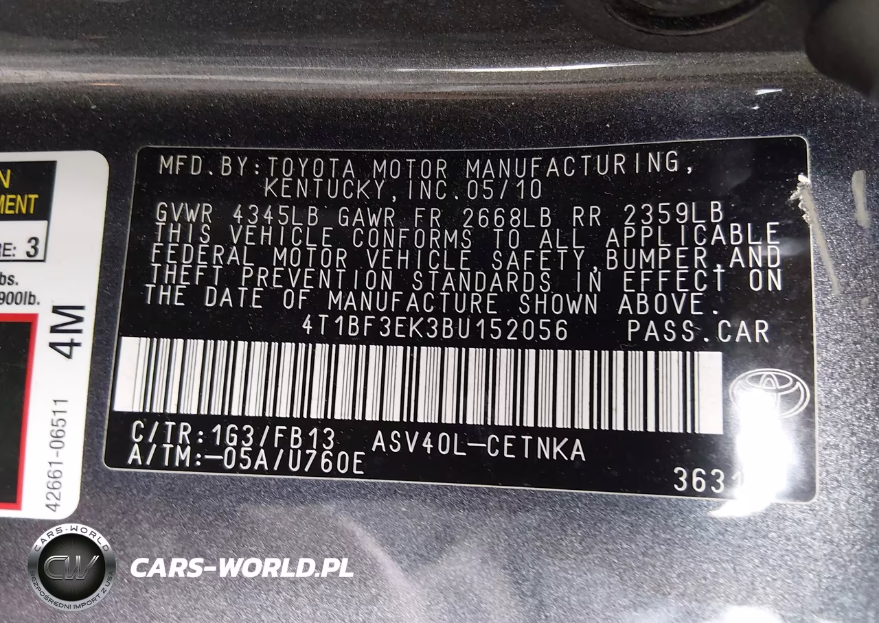 2011 Toyota Camry Se-Le-Xle VIN:4T1BF3EK3BU152056 - 9