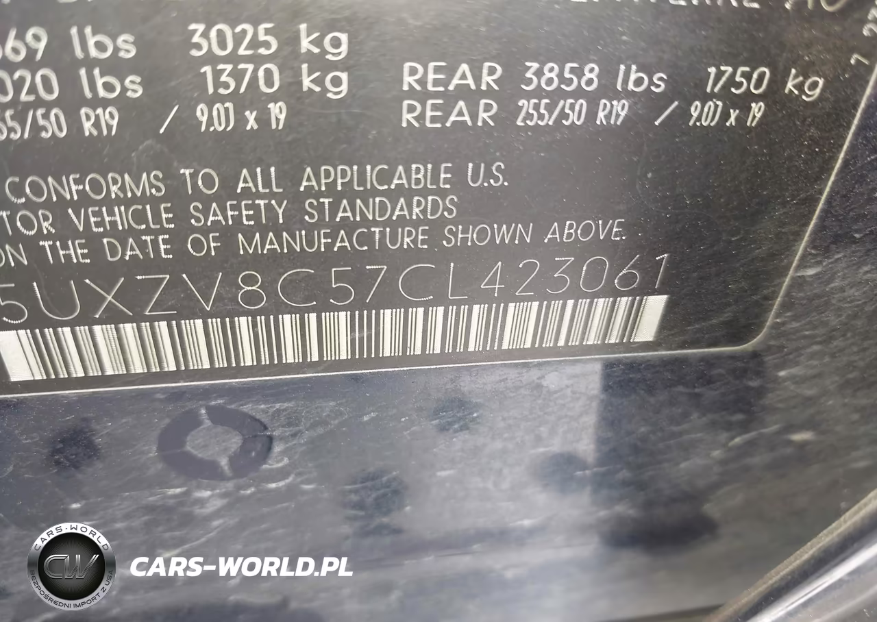 2012 BMW X5 xDrive50I VIN:5UXZV8C57CL423061 - 9