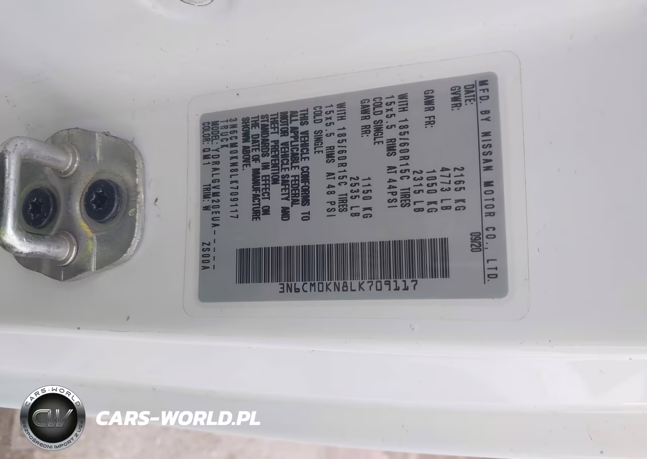 2020 Nissan Nv200 Cargo Sv Xtronic Cvt VIN:3N6CM0KN8LK709117 - 8