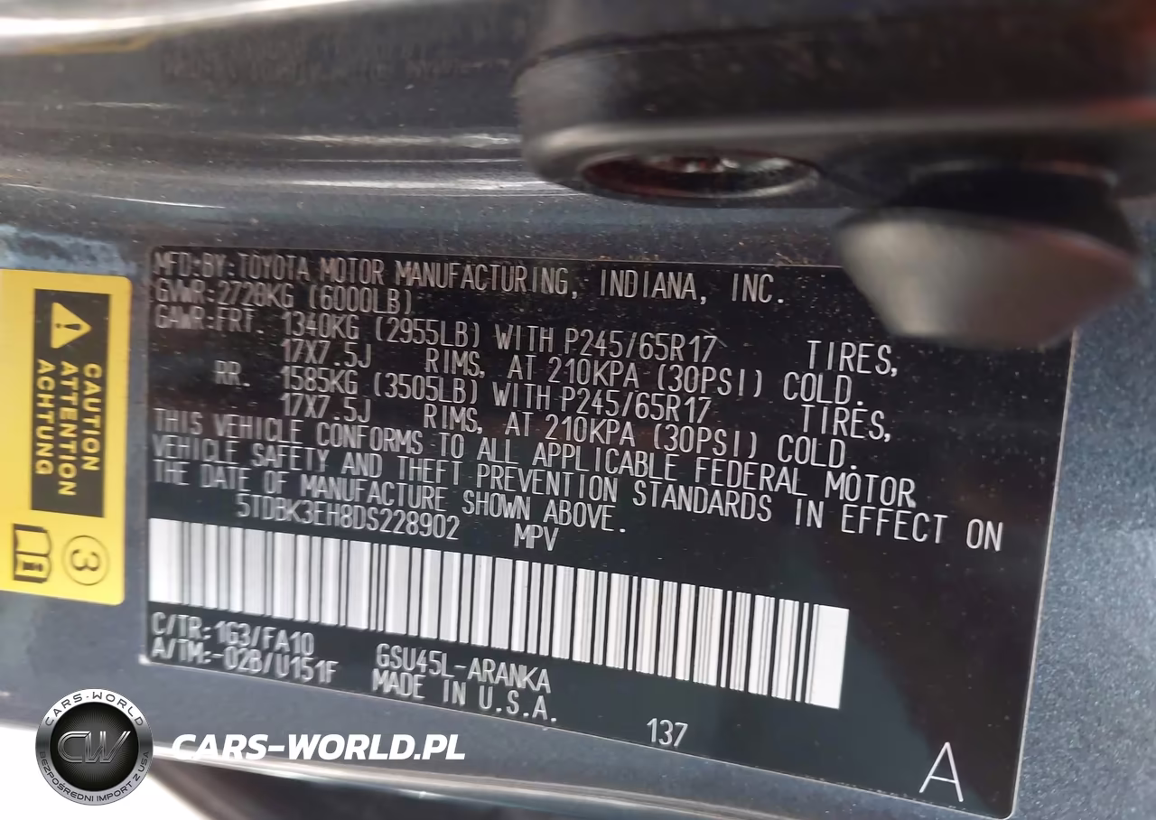2013 Toyota Highlander Base Plus V6 VIN:5TDBK3EH8DS228902 - 9