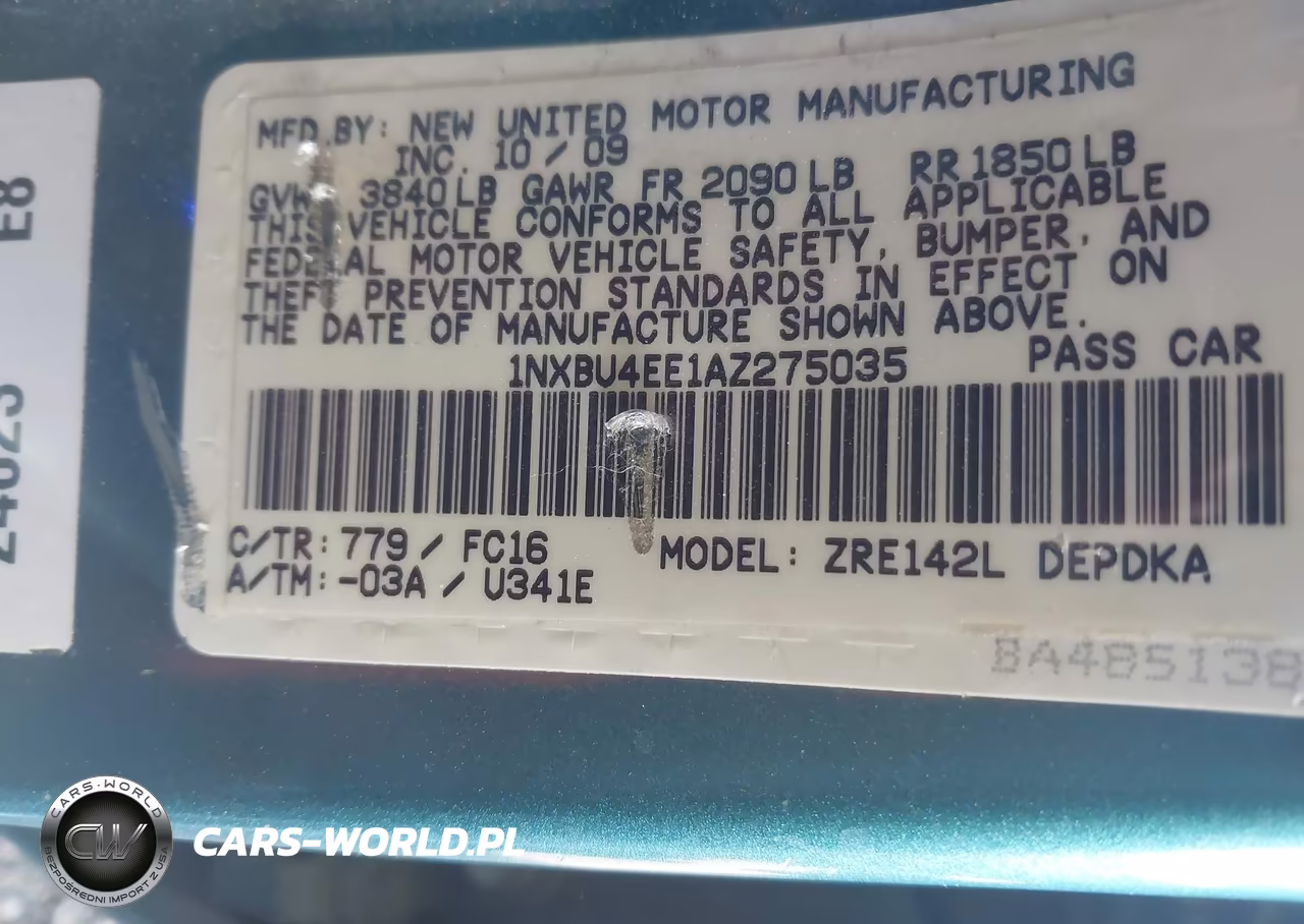 2010 Toyota Corolla Le VIN:1NXBU4EE1AZ275035 - 9