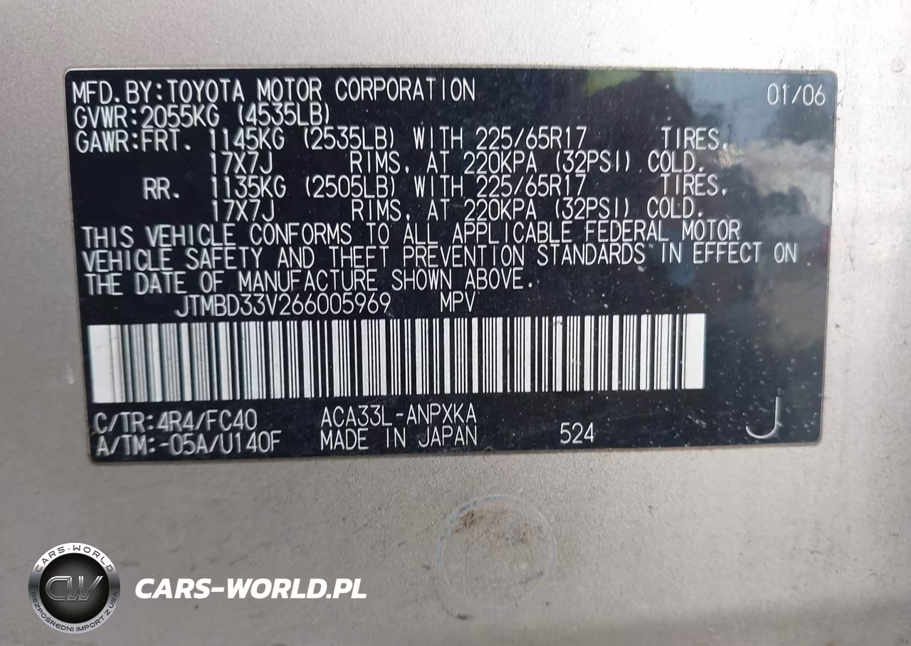 2006 Toyota Rav4 VIN:JTMBD33V266005969 - 9