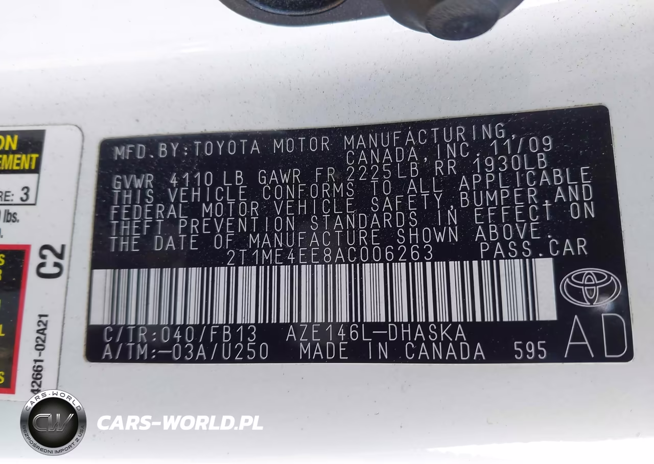 2010 Toyota Matrix Xrs VIN:2T1ME4EE8AC006263 - 9