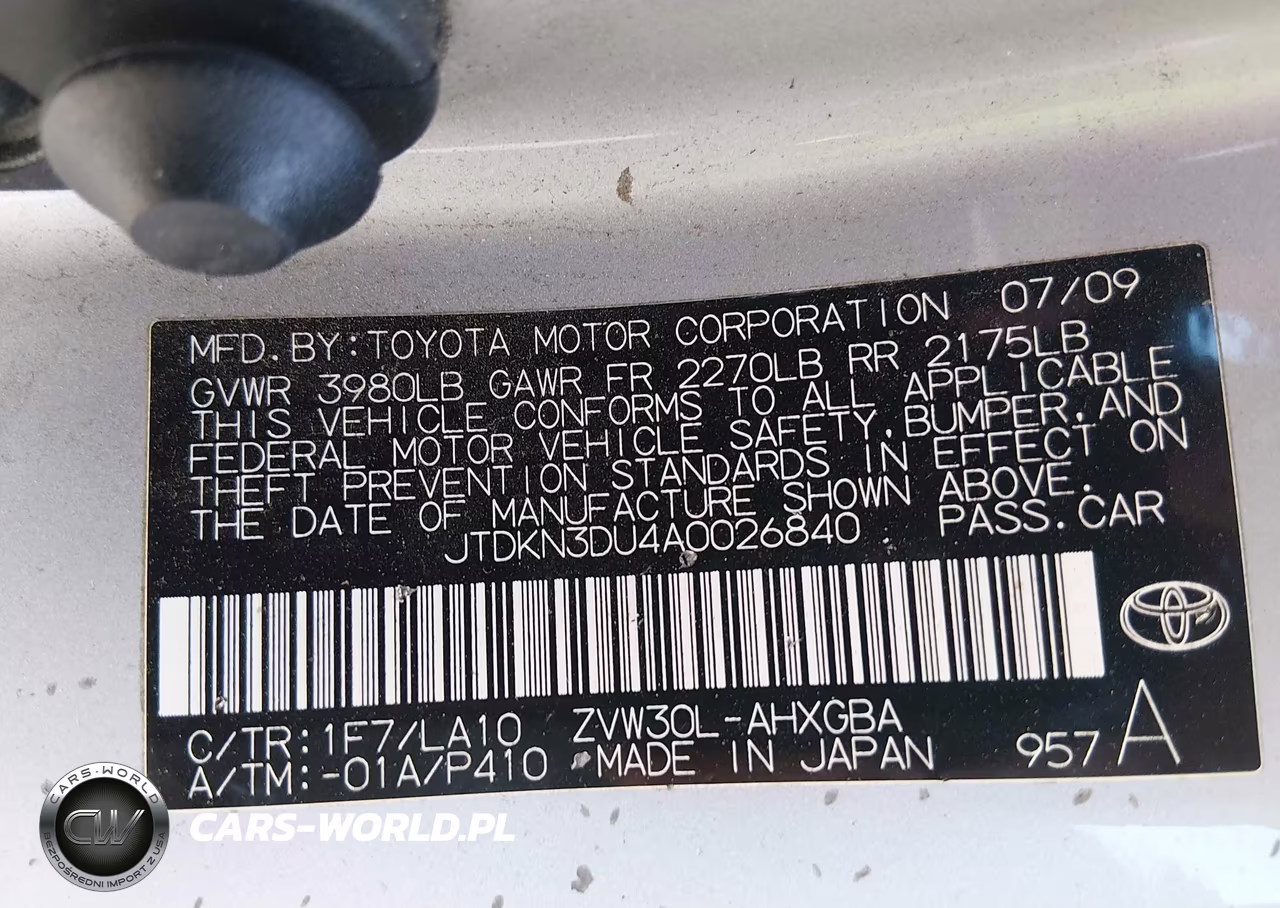 2010 Toyota Prius Iv VIN:JTDKN3DU4A0026840 - 9