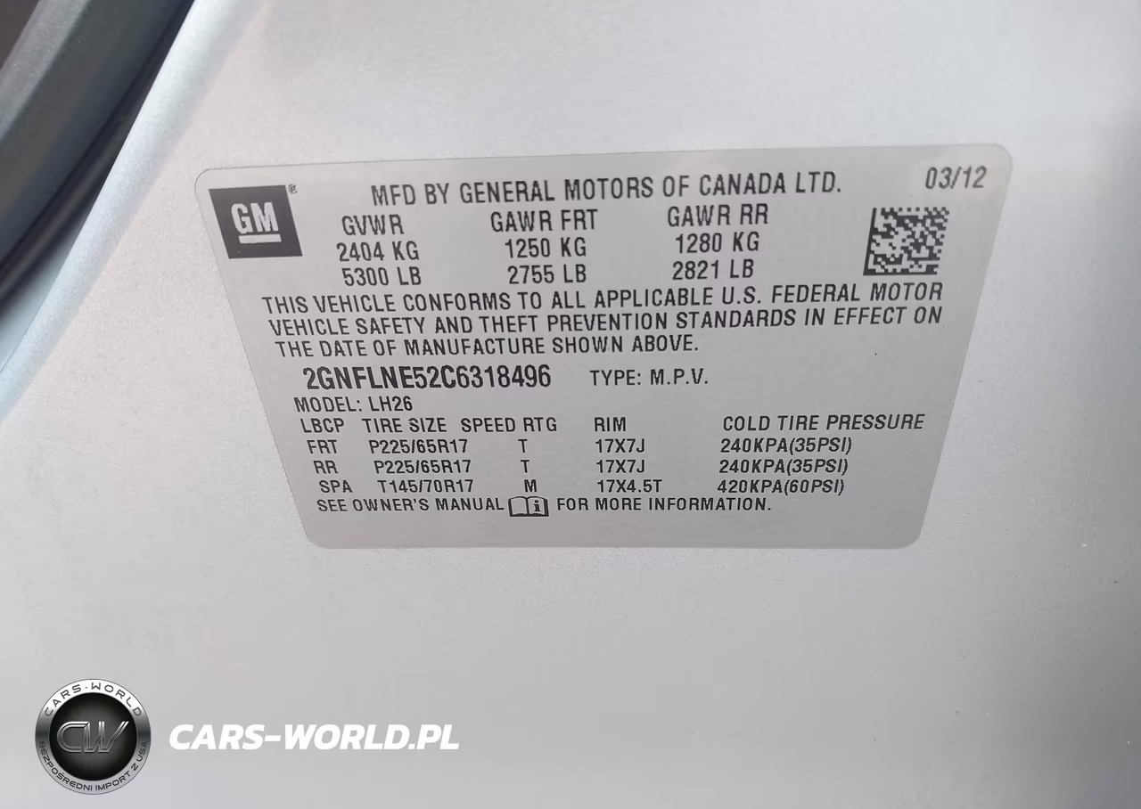 2012 Chevrolet Equinox 2Lt VIN:2GNFLNE52C6318496 - 9