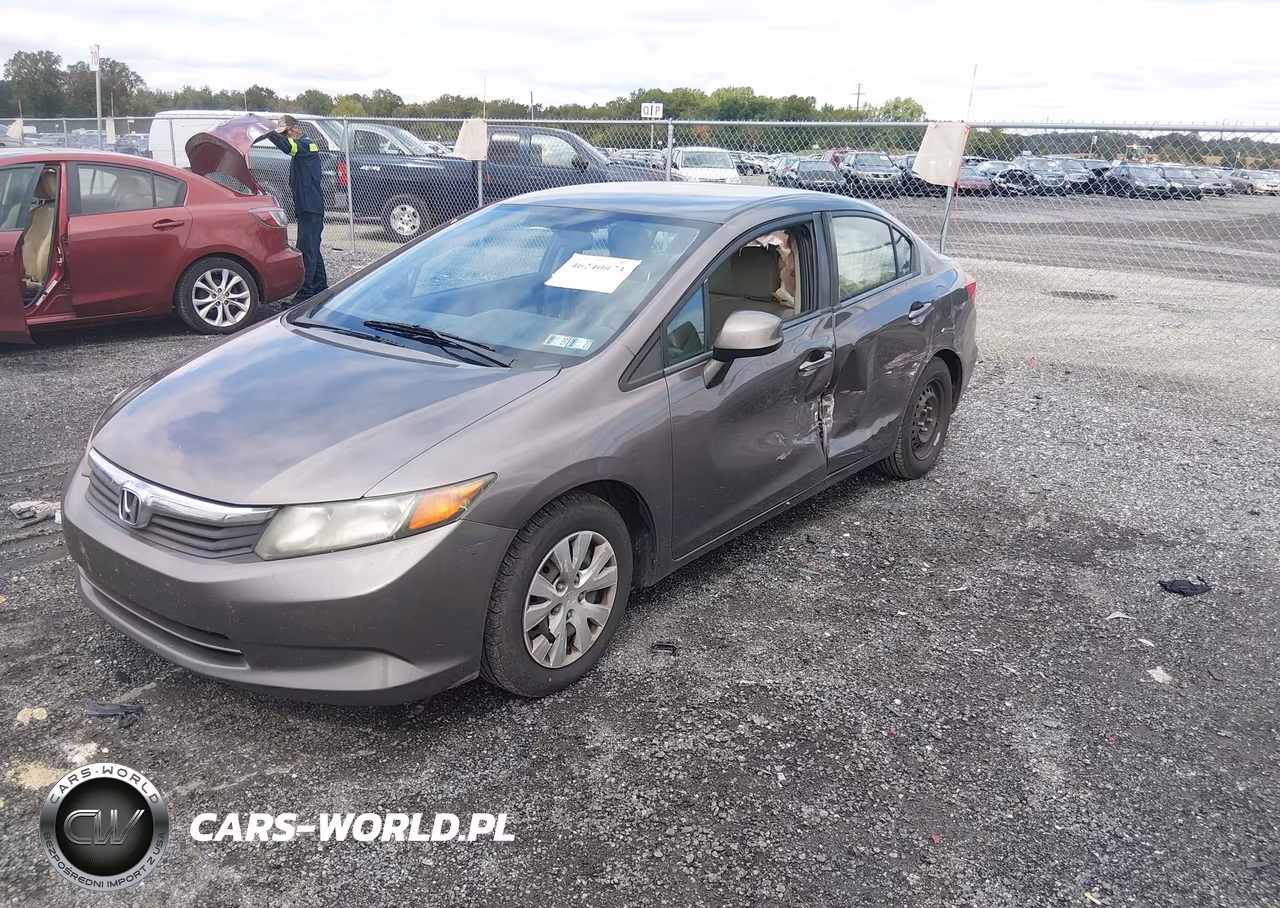 2012 Honda Civic Lx VIN:19XFB2F53CE348485 - 2