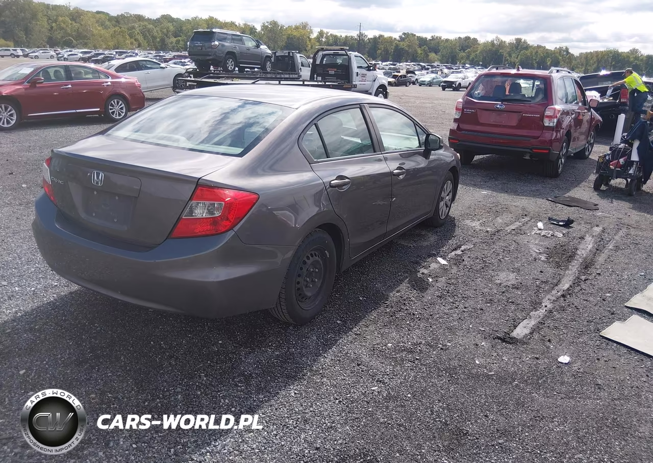 2012 Honda Civic Lx VIN:19XFB2F53CE348485 - 4