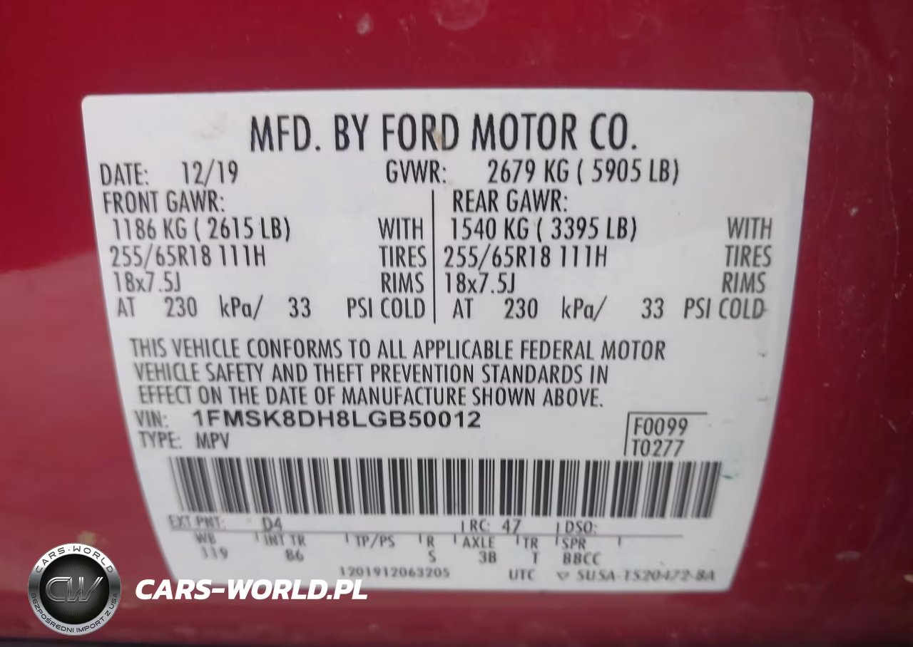 2020 Ford Explorer Xlt VIN:1FMSK8DH8LGB50012 - 9