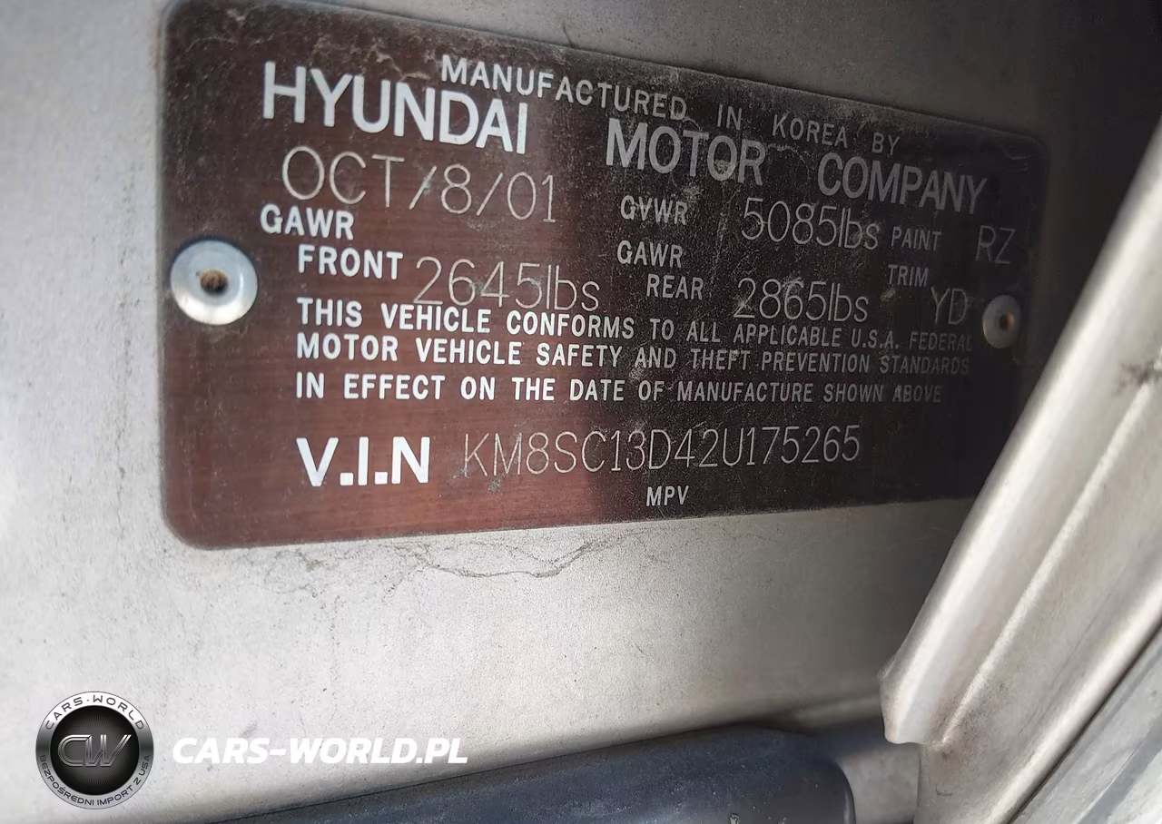 2002 Hyundai Santa Fe Gls-Lx VIN:KM8SC13D42U175265 - 9