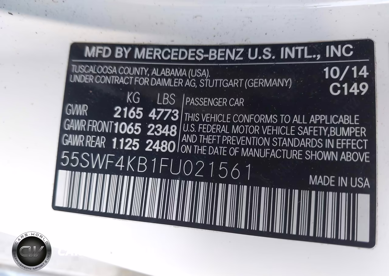 2015 Mercedes-Benz C 300 4Matic-Luxury 4Matic-Sport 4Matic VIN:55SWF4KB1FU021561 - 9