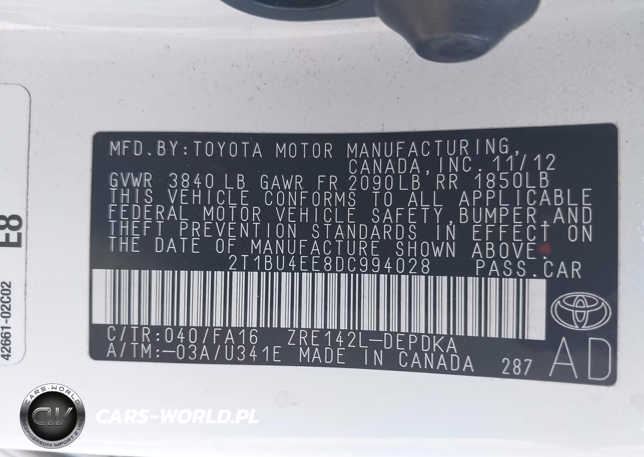 2013 Toyota Corolla L VIN:2T1BU4EE8DC994028 - 9