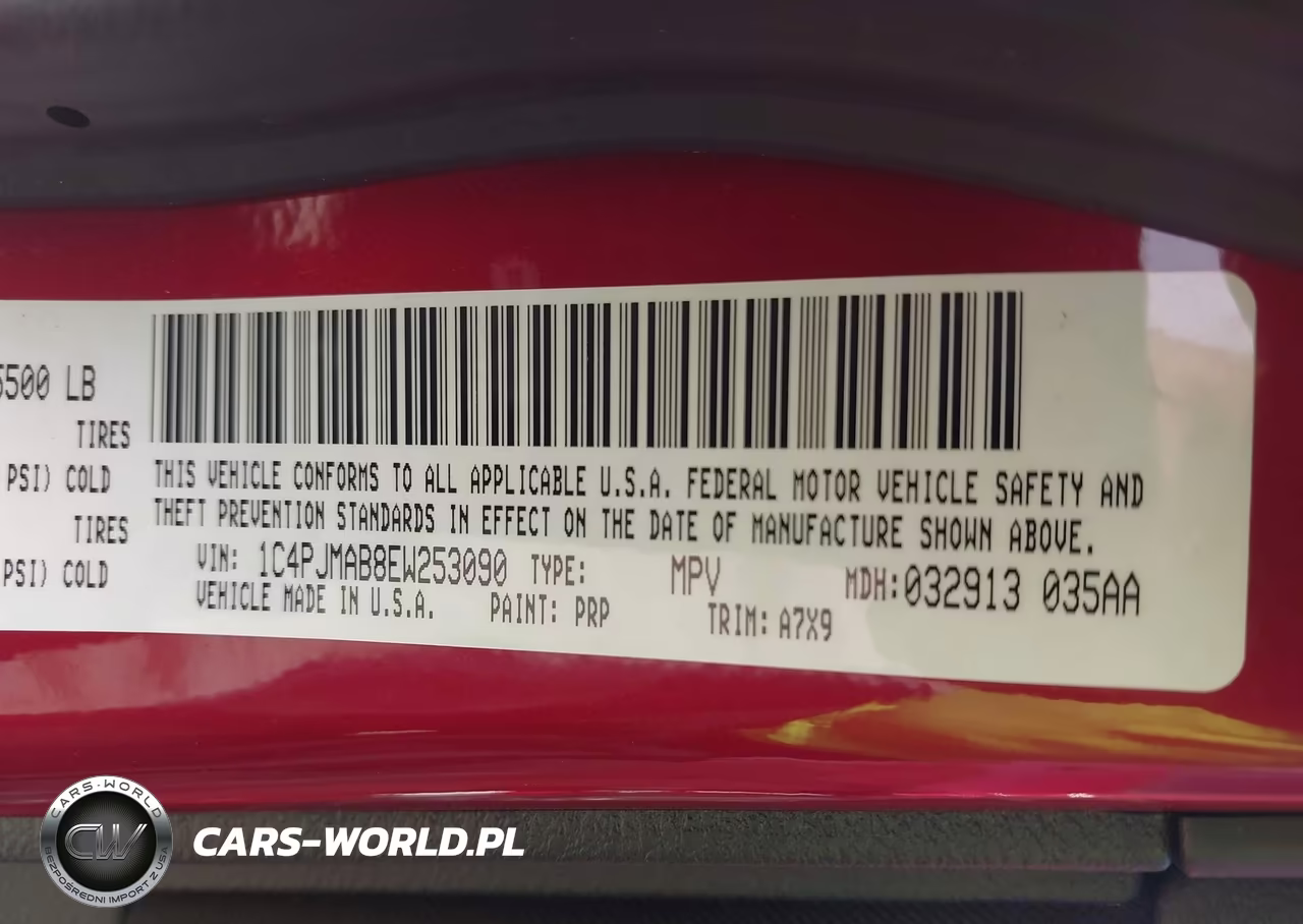 2014 Jeep Cherokee Sport VIN:1C4PJMAB8EW253090 - 9