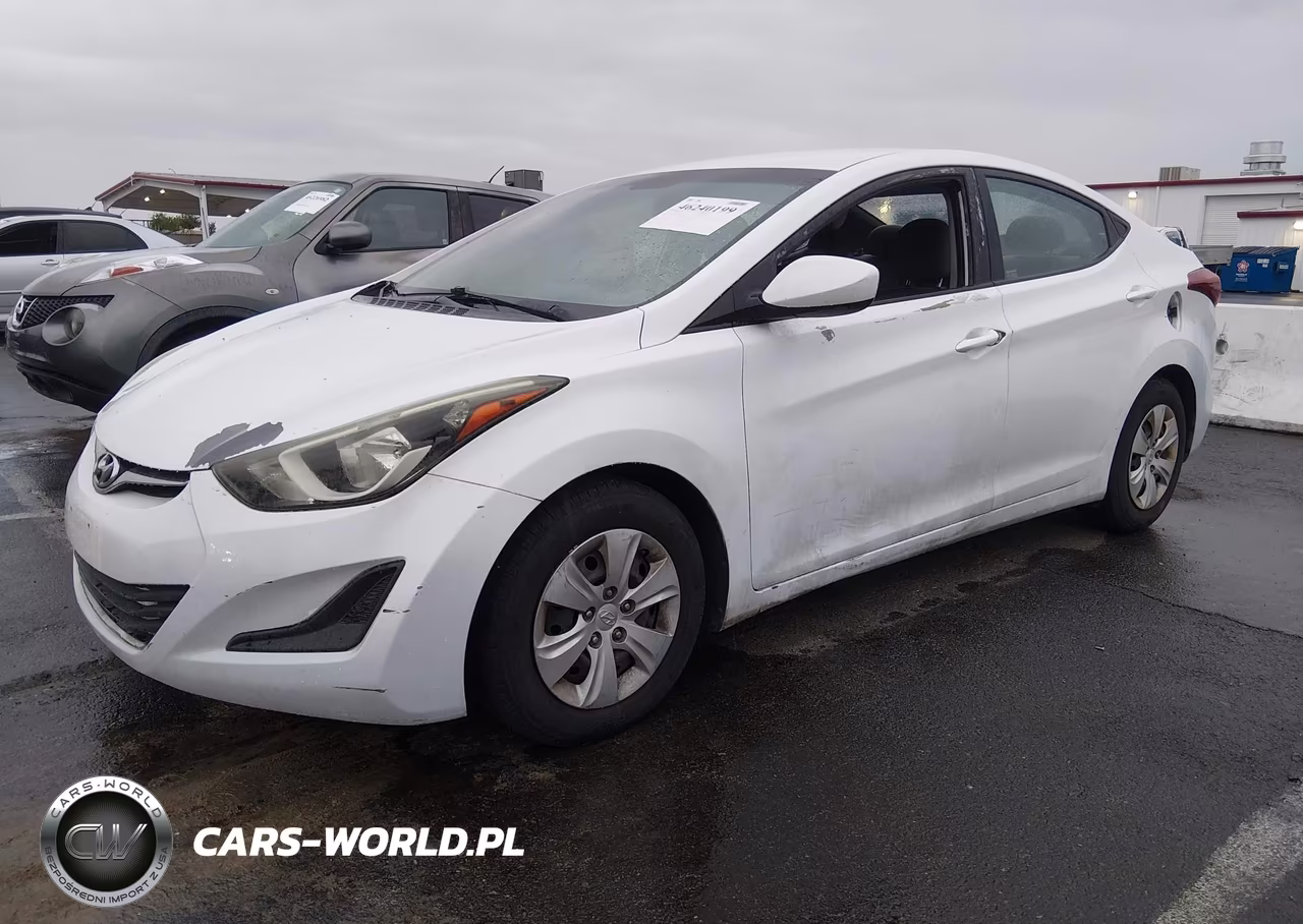 2016 Hyundai Elantra Se VIN:5NPDH4AE9GH734502 - 2