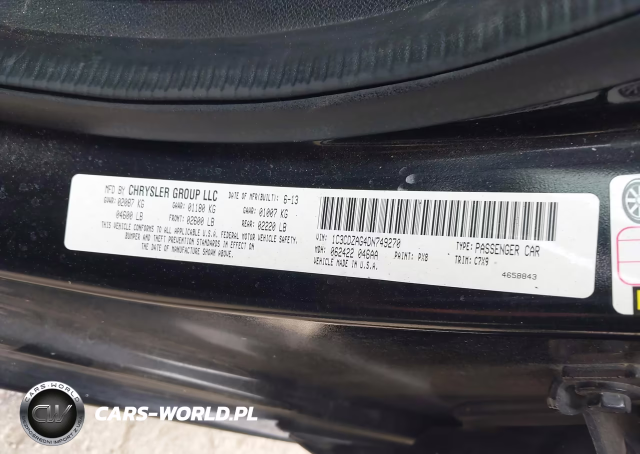 2013 Dodge Avenger Se V6 VIN:1C3CDZAG4DN749270 - 9