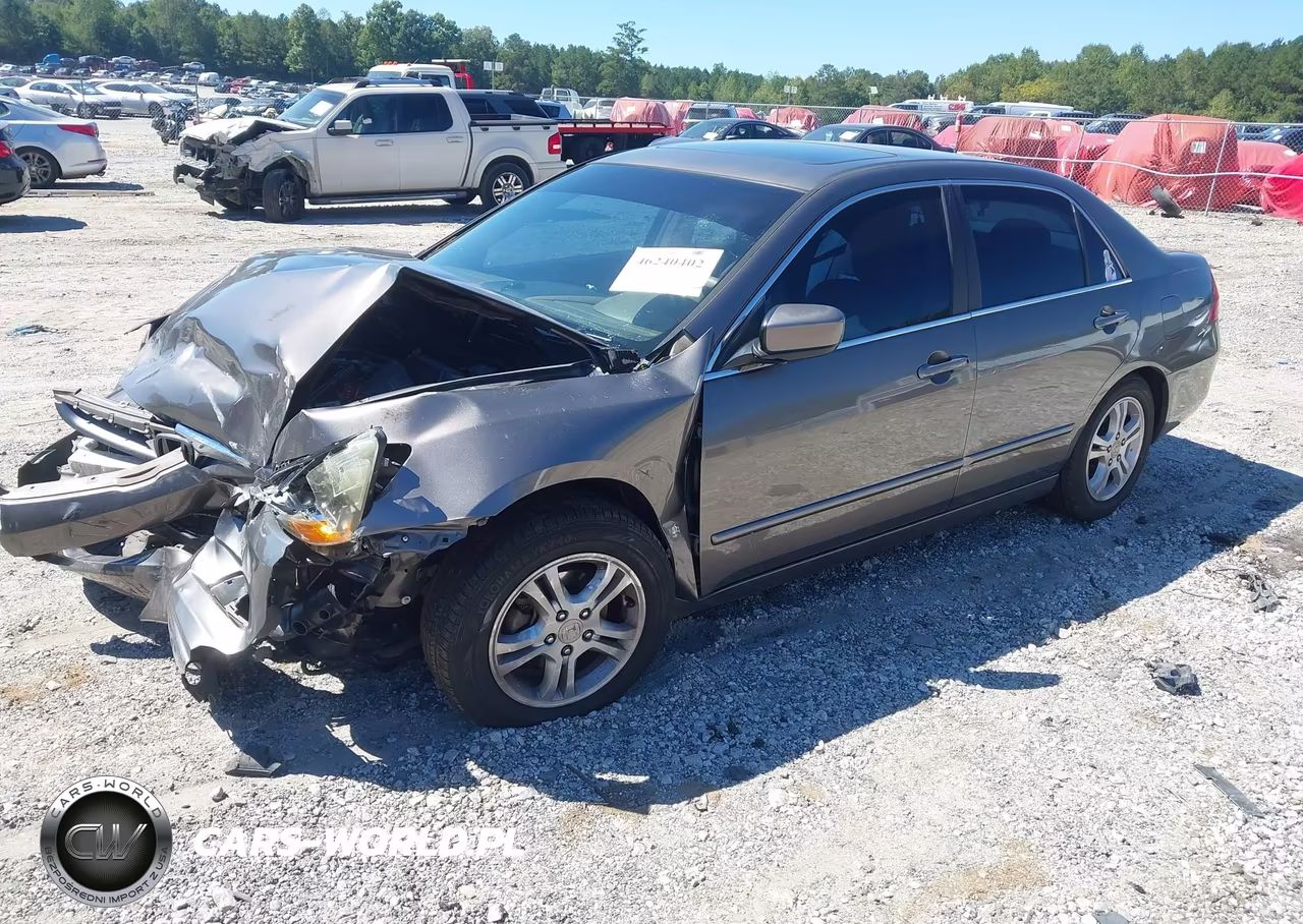 2007 Honda Accord 2.4 Ex VIN:1HGCM56867A040830 - 2