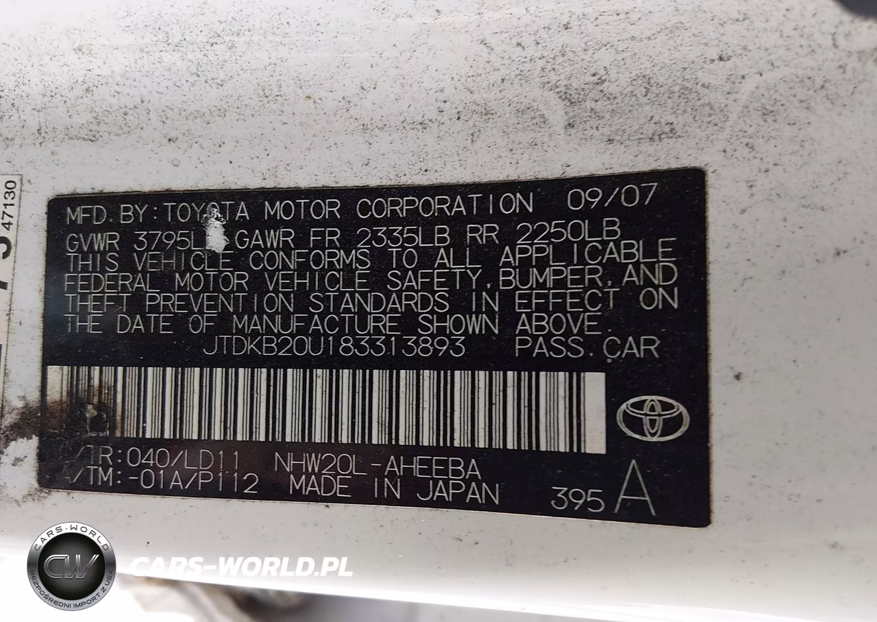 2008 Toyota Prius VIN:JTDKB20U183313893 - 9