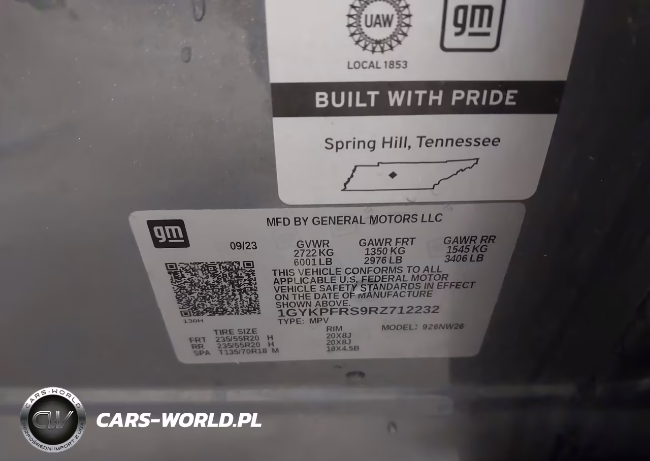 2024 Cadillac Xt6 Awd Premium Luxury VIN:1GYKPFRS9RZ712232 - 9