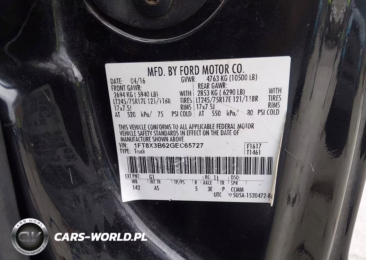 2016 Ford F-350 Xl VIN:1FT8X3B62GEC65727 - 8