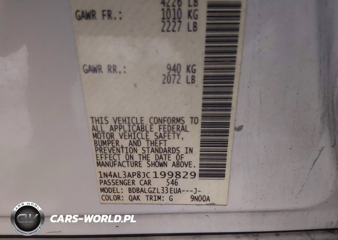 2018 Nissan Altima 2.5 S VIN:1N4AL3AP8JC199829 - 9