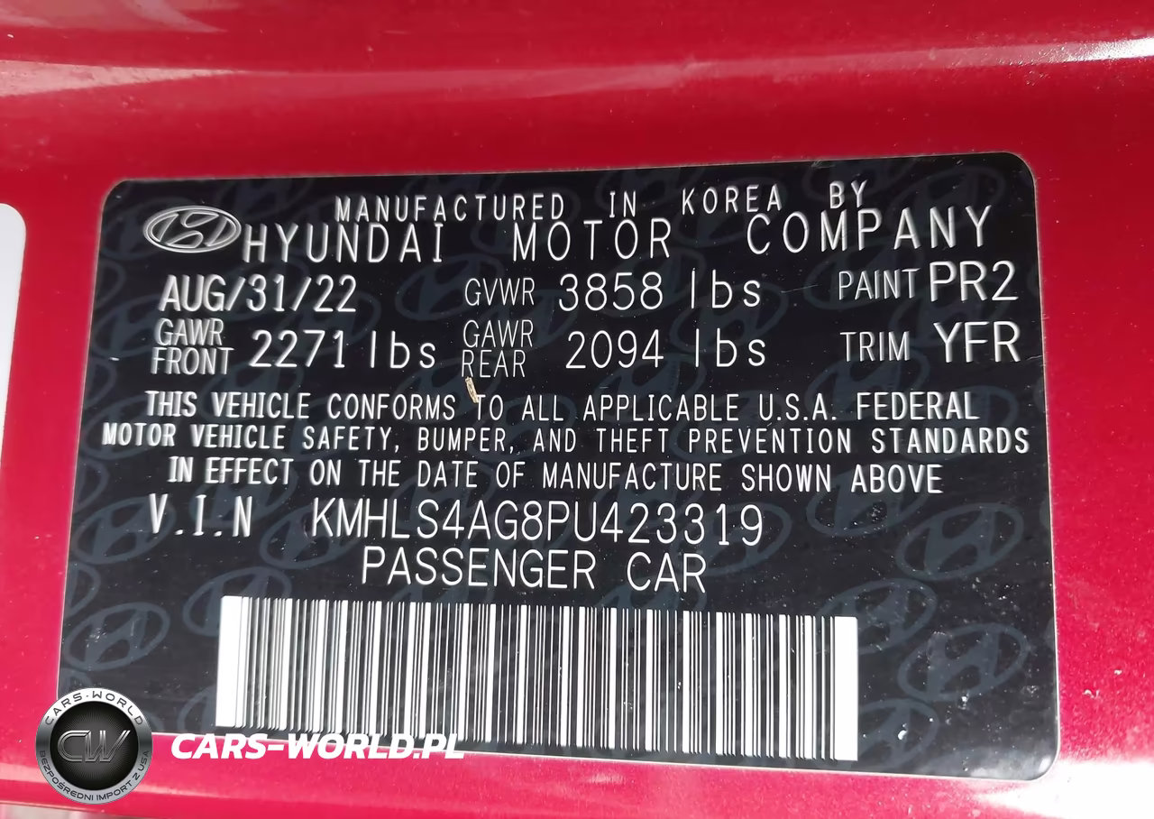 2023 Hyundai Elantra Sel VIN:KMHLS4AG8PU423319 - 9
