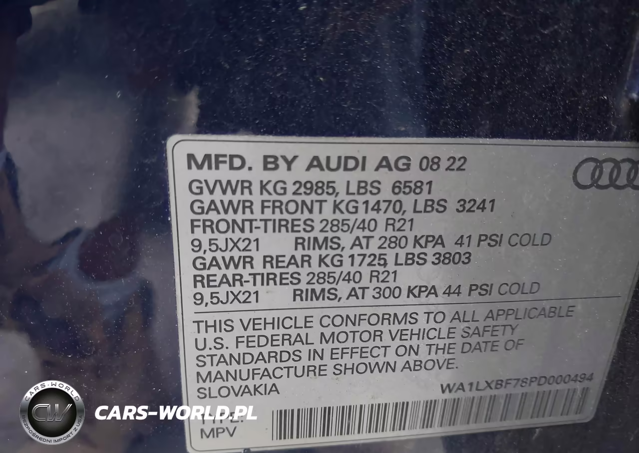 2023 Audi Q7 Premium Plus 55 Tfsi Quattro Tiptronic VIN:WA1LXBF78PD000494 - 9