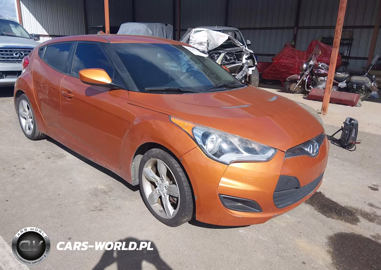 2014 Hyundai Veloster Base W-Black VIN:KMHTC6AD1EU182747 - 1