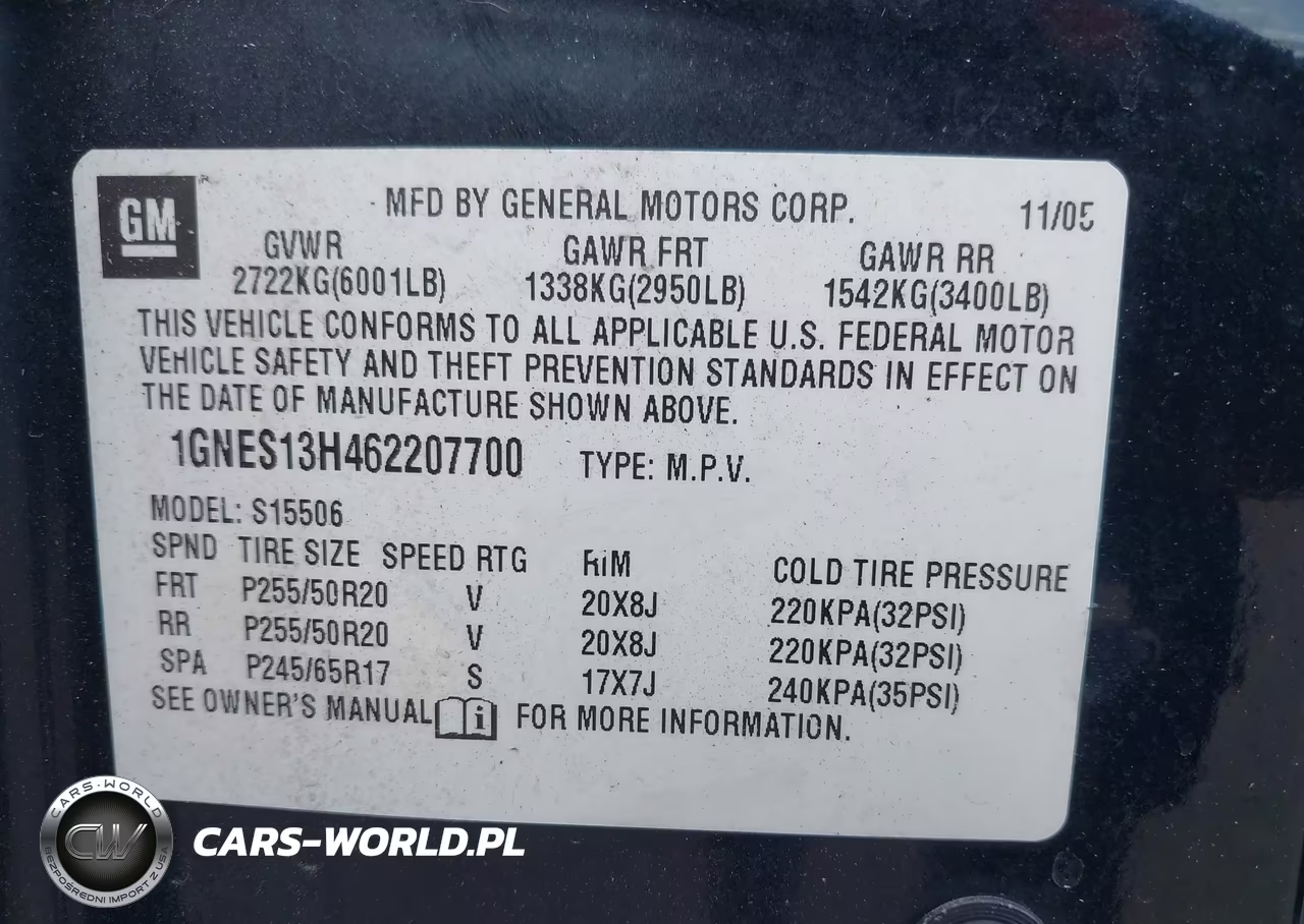 2006 Chevrolet Trailblazer Lt VIN:1GNES13H462207700 - 9