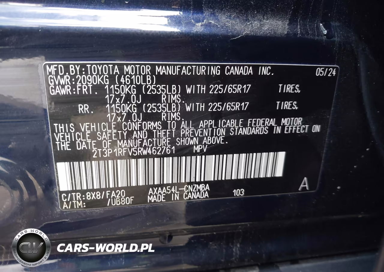2024 Toyota Rav4 Xle VIN:2T3P1RFV5RW462761 - 9