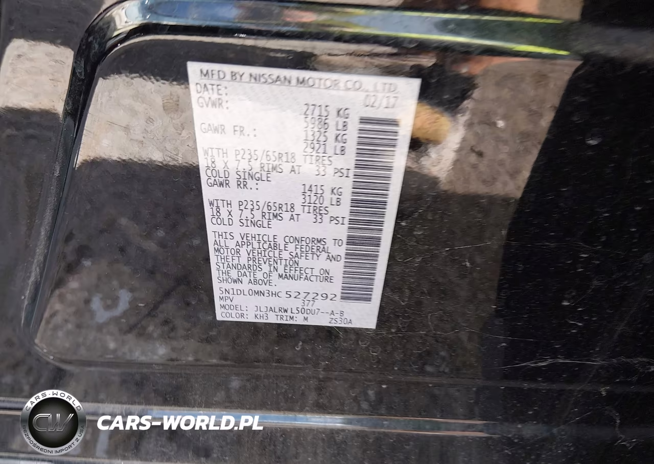 2017 Infiniti Qx60 VIN:5N1DL0MN3HC527292 - 9