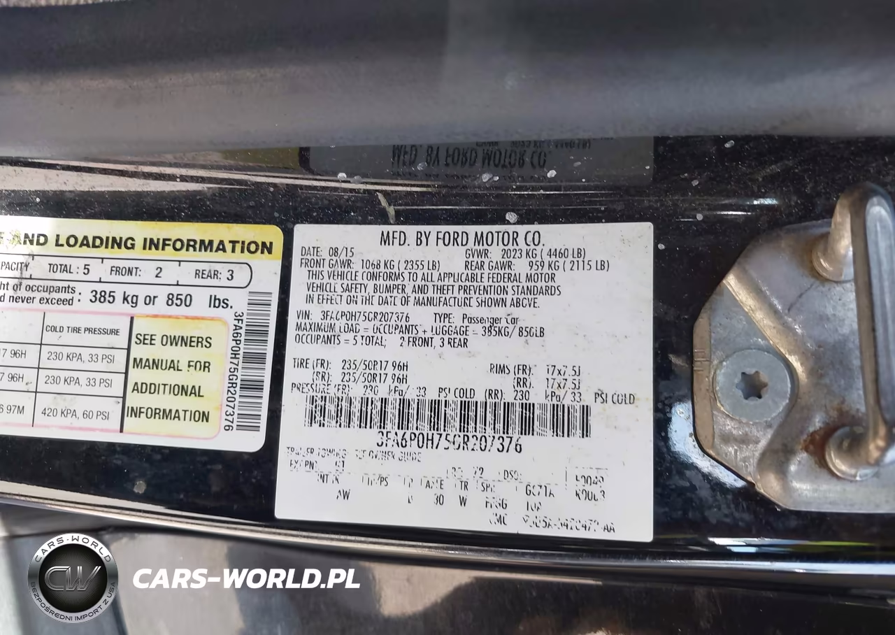 2016 Ford Fusion Se VIN:3FA6P0H75GR207376 - 9