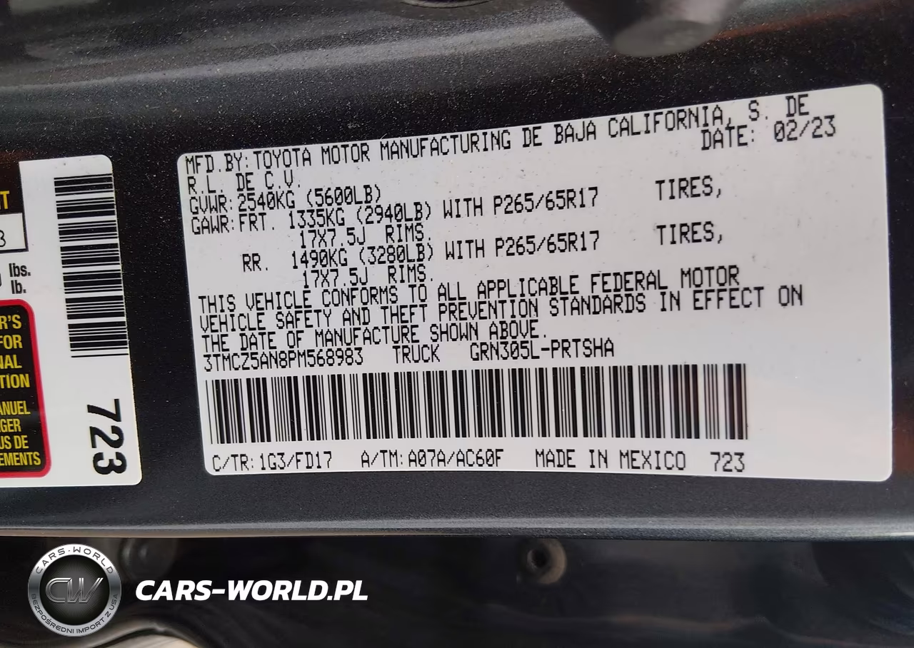 2023 Toyota Tacoma Trd Sport VIN:3TMCZ5AN8PM568983 - 9