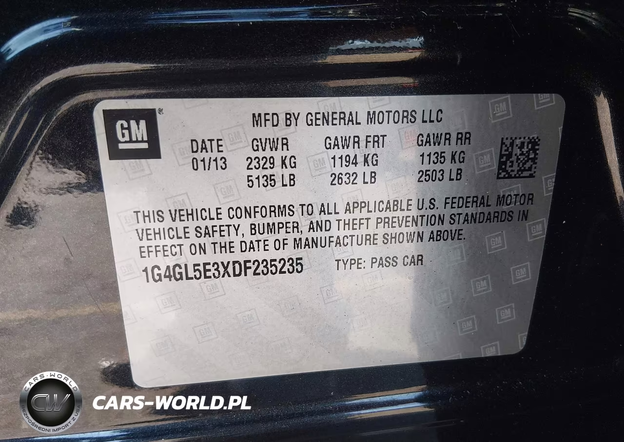 2013 Buick Lacrosse Leather Group VIN:1G4GL5E3XDF235235 - 9