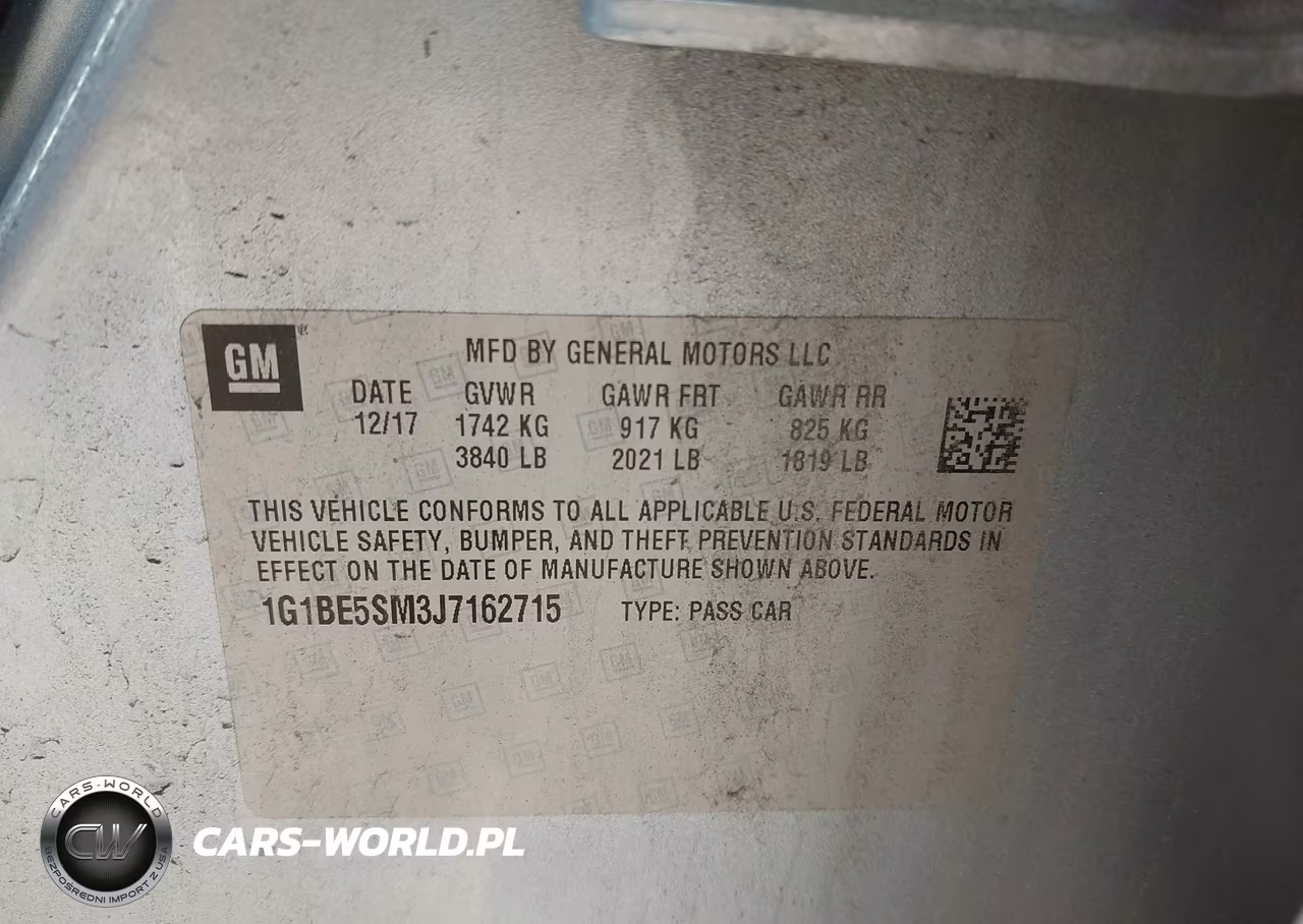 2018 Chevrolet Cruze Lt Auto VIN:1G1BE5SM3J7162715 - 9