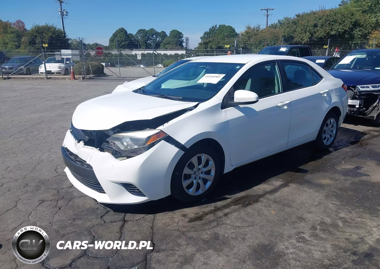 2016 Toyota Corolla Le VIN:5YFBURHE2GP506270 - 2